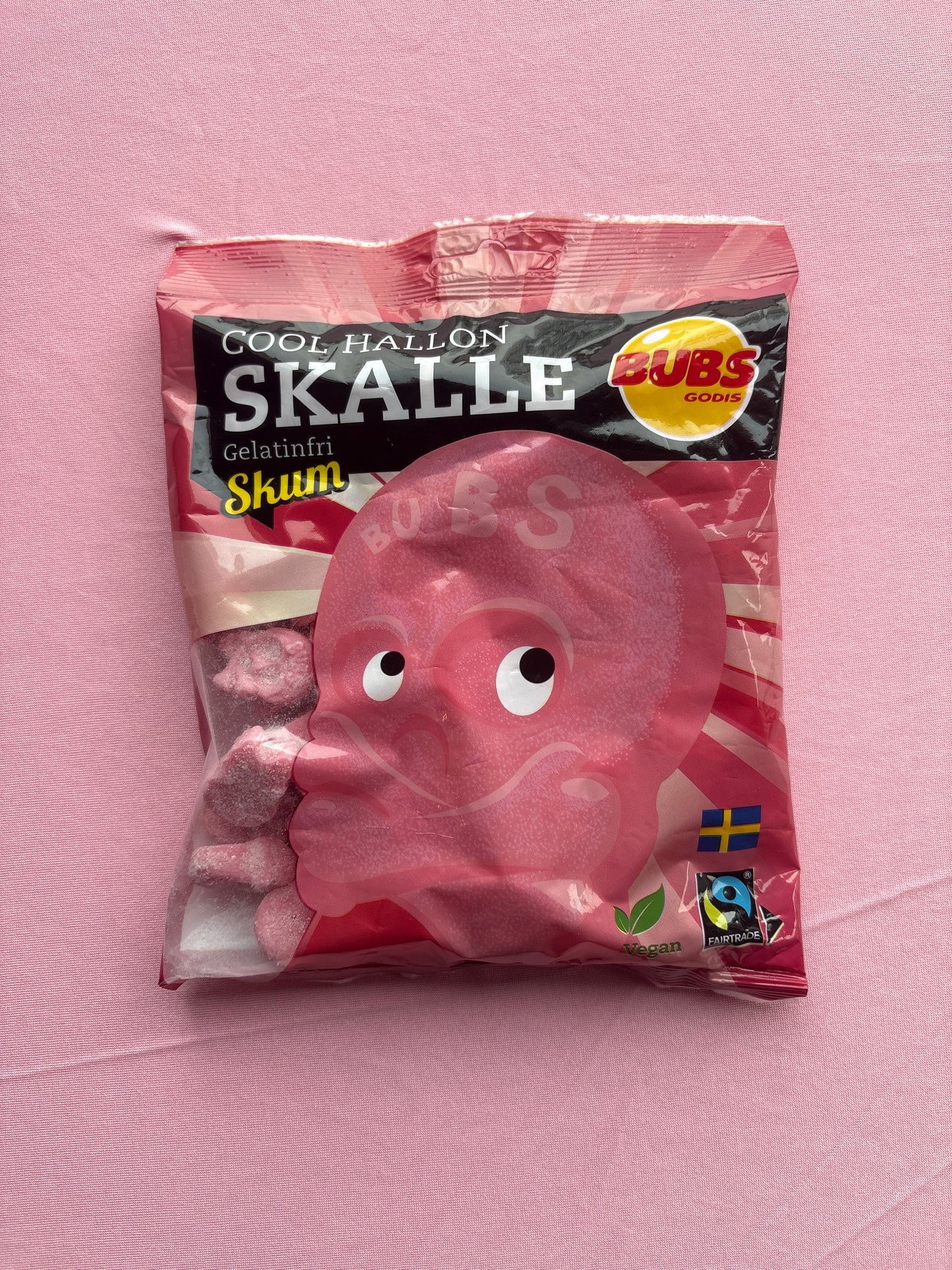 Bubs Cool Raspberry Foam Skulls